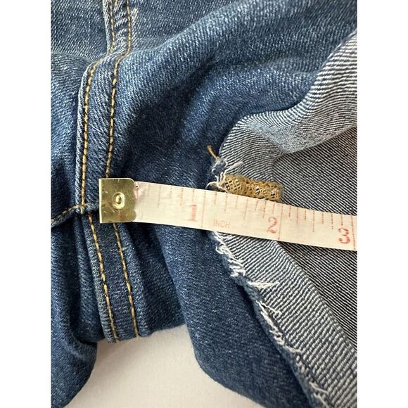 Abercrombie & Fitch Womens Blue Denim Jean Shorts Size 25 High Waist - Picture 5 of 7